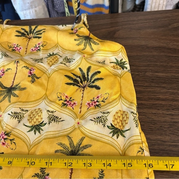 ❤️ Monteau Los Angeles Linen Blend Sun Dress Women’s Small Yellow - Picture 10 of 12